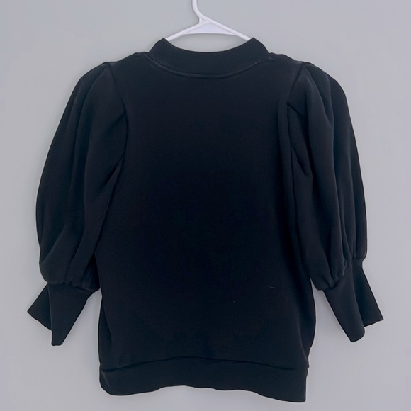Women’s Nation LTD Mandi Dressed Up Sweatshirt in Jet Black Size XS - Picture 3 of 5